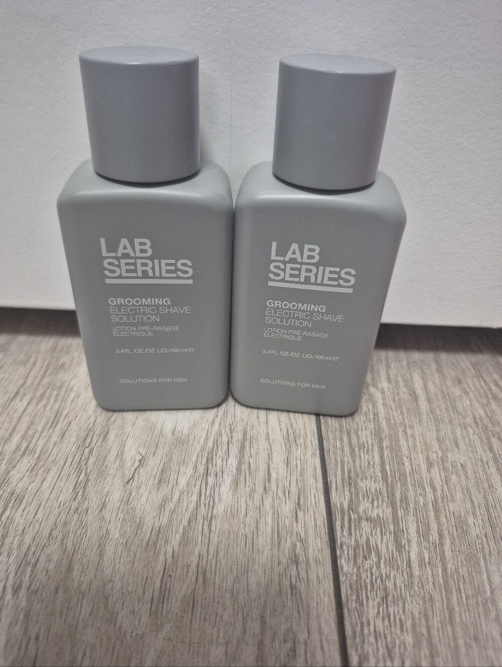 Lot Of 2 Lab Series Grooming Electric Shave Solution for Men 3.4oz/100ml New